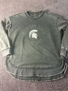 Michigan State Spartans Vintage Wash Crewneck Sweatshirt L
